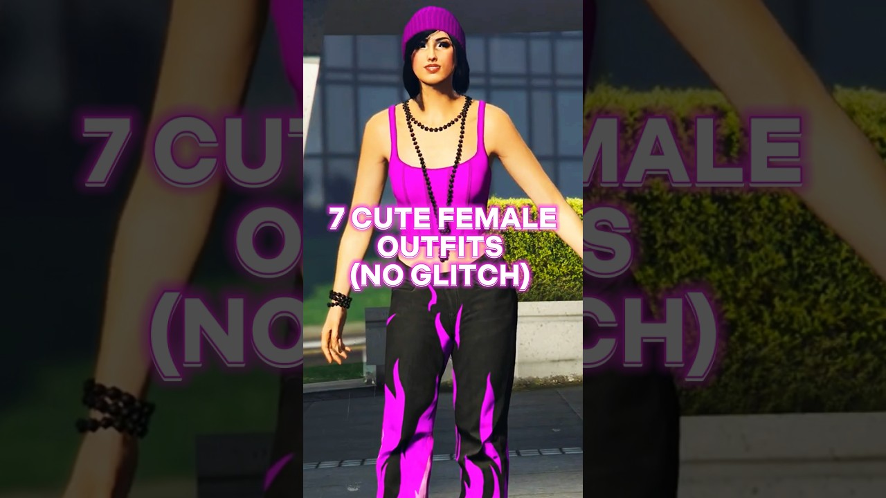 7 CUTE GTA FEMALE OUTFITS (NON GLITCHED) 🩷 | #gtafemaleoutfits #gtagirloutfits #gtaonline #gtav