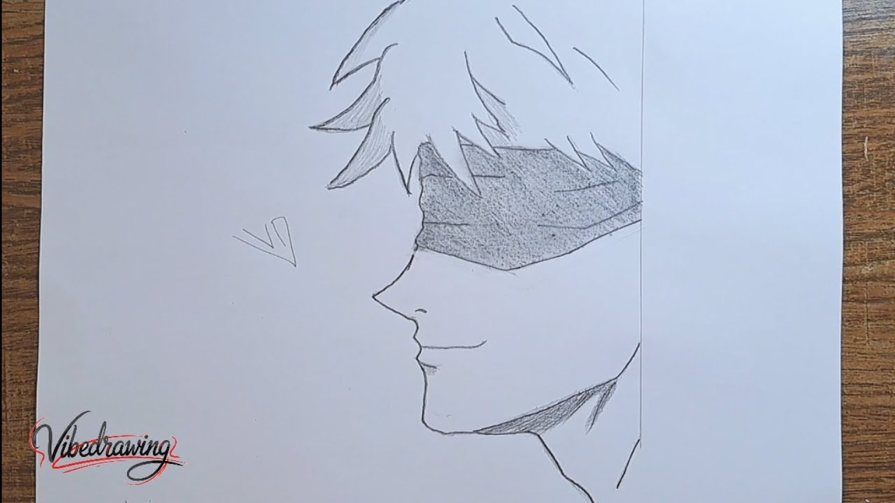 How to Draw Gojo Satoru | Easy Pencil Tutorial Step by Step