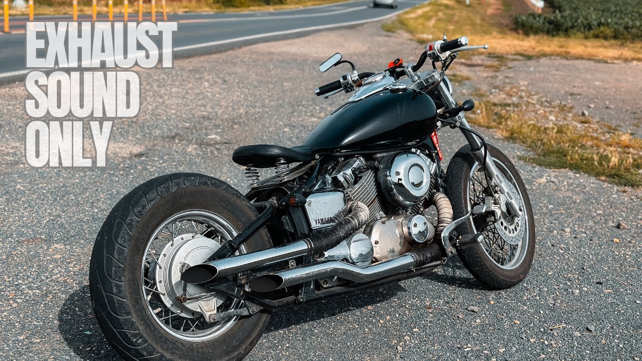 Yamaha XVS 650 Bobber | RAW PURE ENGINE SOUND [4K] VSTAR