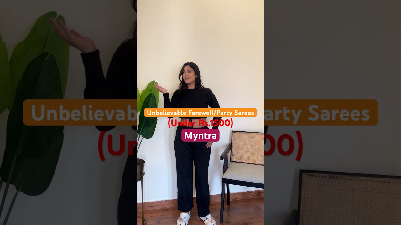 Best Farewell Sarees from Myntra😍 #fashion #myntrafashionhaul