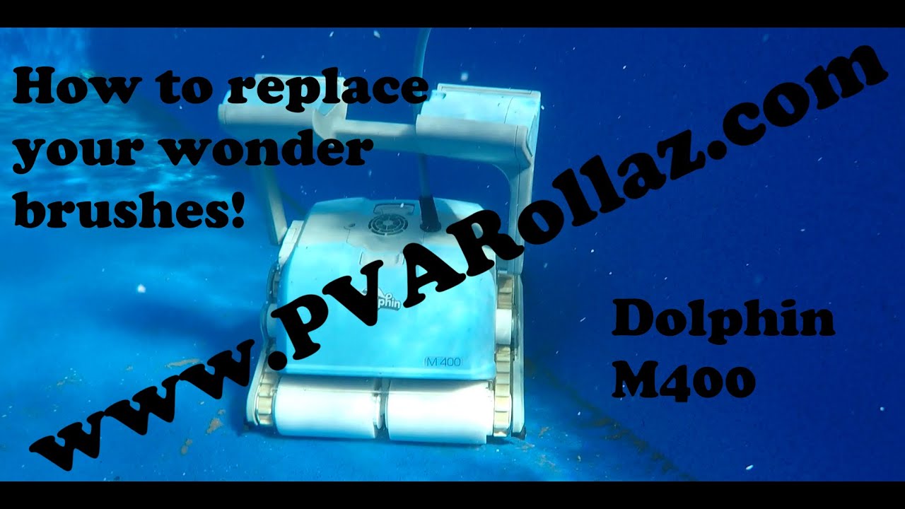 How to replace your wonder brushes on Maytronics Dolphin m400 - 9995560-ASSY