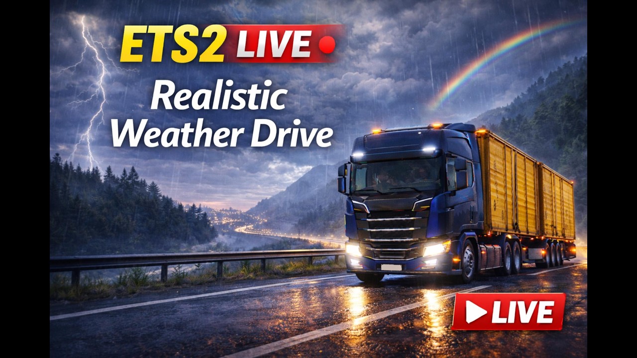🌦 ETS2 LIVE | Realistic Weather Drive | PC GAMEPLAY