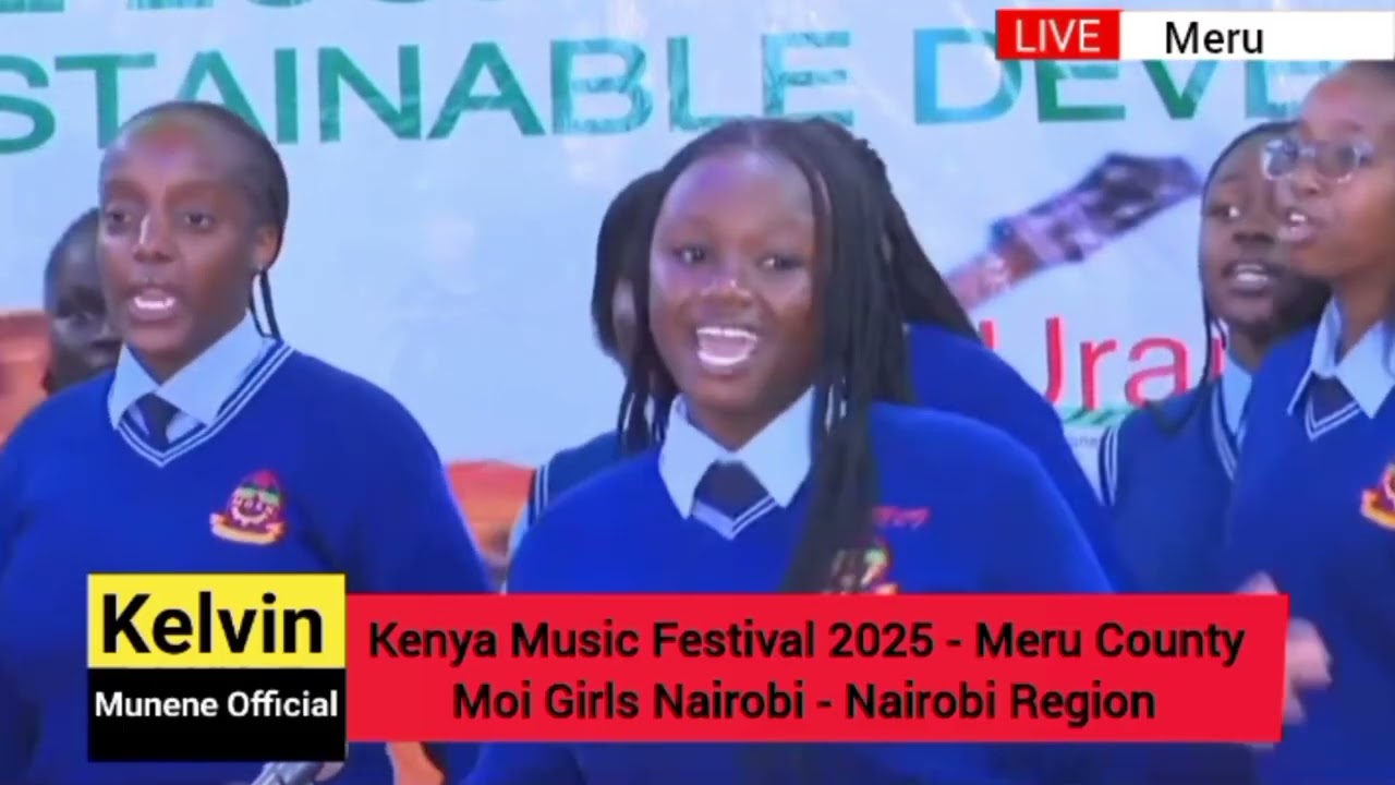 Moi Girls Nairobi live performance at the 97th Kenya Music Festival in Meru County 