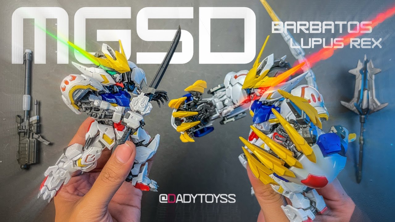 MGSD GUNDAM BARBATOS + GIANT CLAW LUPUS REX | ASMR BUILD | MGSD | BOOTLEG