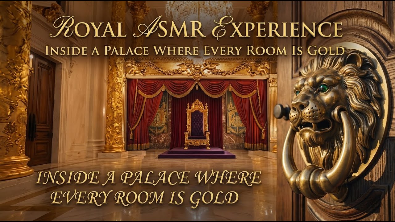 Inside a Palace Where Everything Is Gold | Royal ASMR Experience #RoyalASMR #LuxuryASMR #PalaceASMR