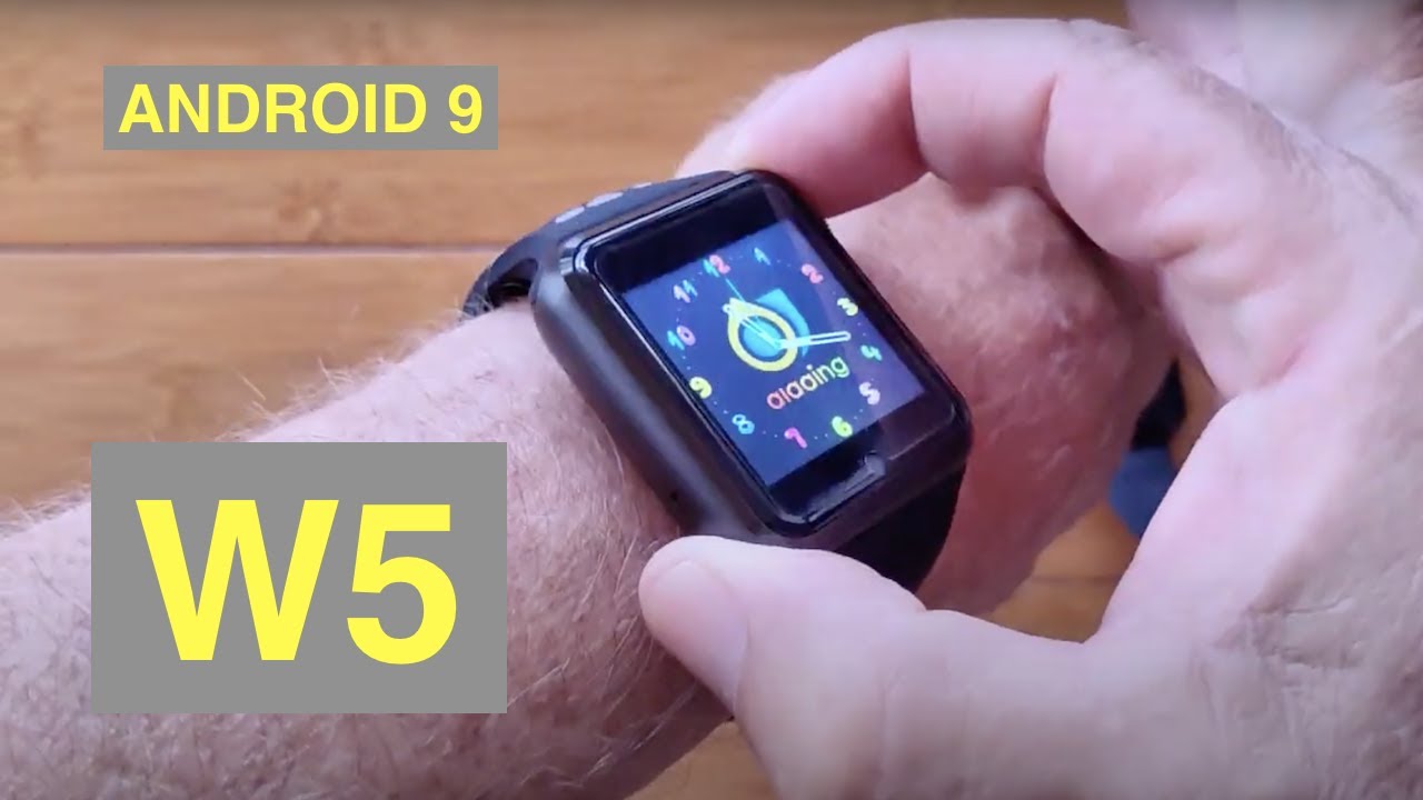 W5 Square Specialty Android 9 Smartwatch 4G + microSD + removable battery: Unboxing & 1st Look
