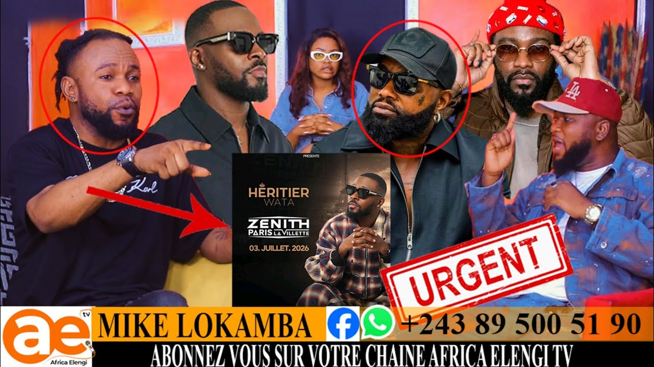  FALLY IPUPA BRAVO SOUTIEN LE CONCERT D'HÉRITIER WATA AU ZÉNITH DE PARIS, FERRÉ GOLA BA BILLET ETULI