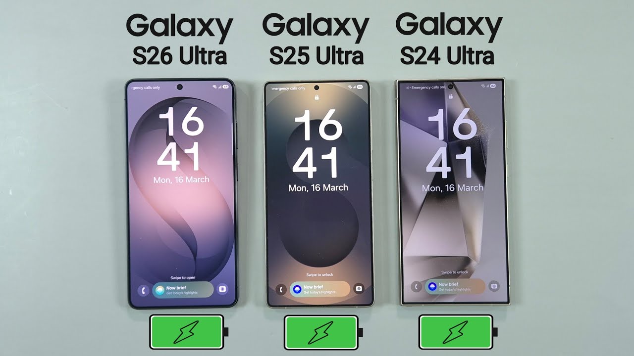Galaxy S26 Ultra vs S25 Ultra vs S24 Ultra Battery Test | Battery Drain Test