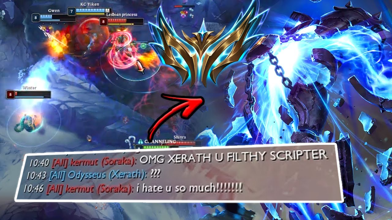 MY XERATH SO CLEAN THEY THOUGHT I WAS SCRIPTING IN CHALLENGER