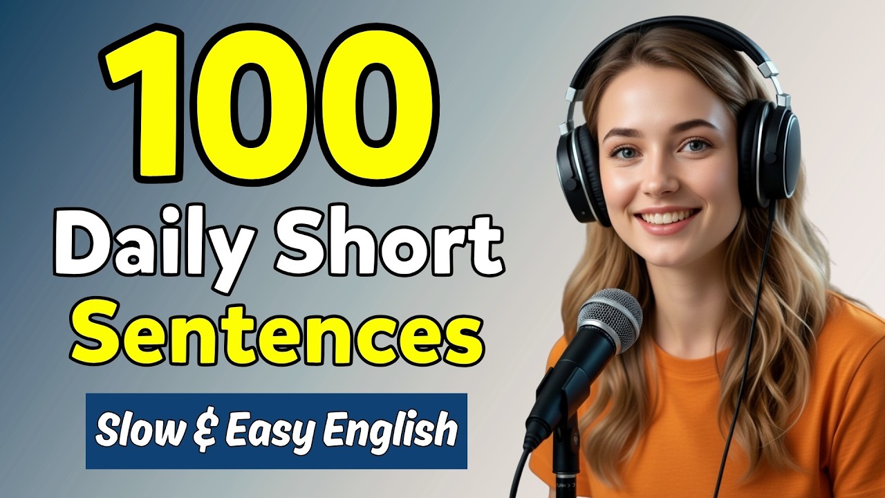 A1 English Listening Practice - 100 Small Talk Sentences for Everyday English