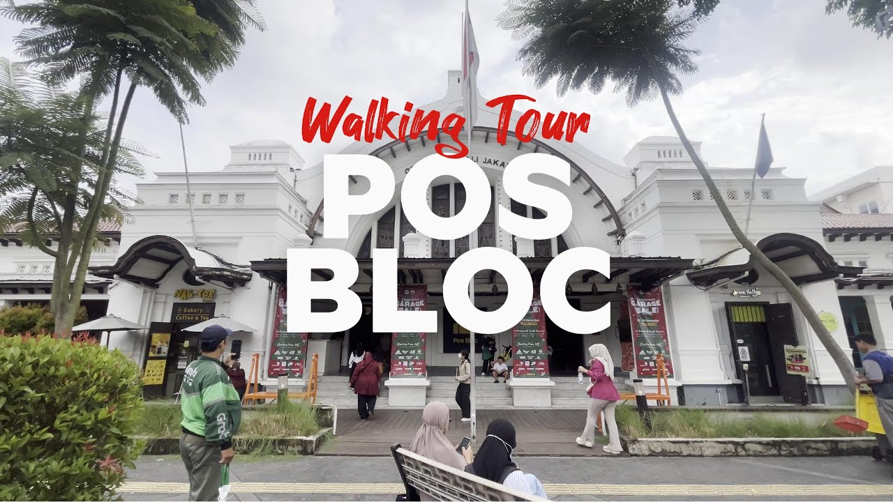 Relaxing ASMR Walk at Pos Bloc Jakarta | Street Sounds Only