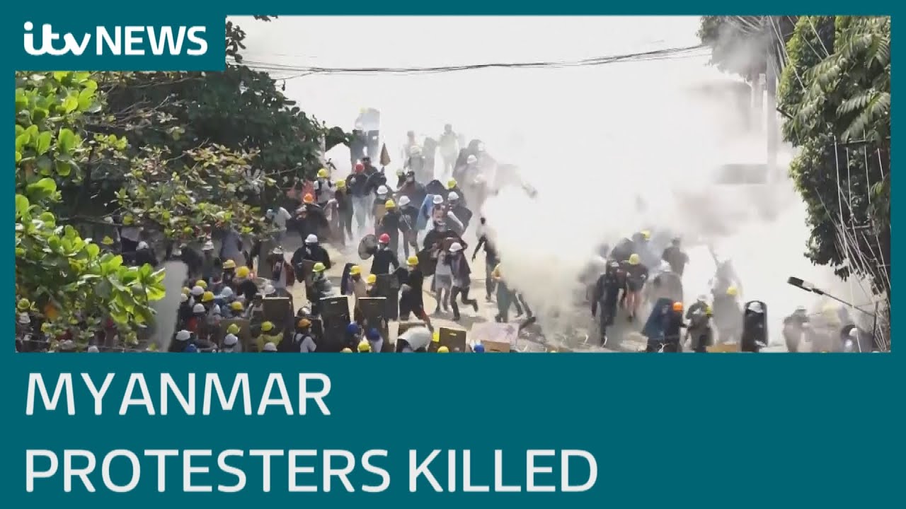 Myanmar security forces 'kill at least 33 protesters' | ITV News