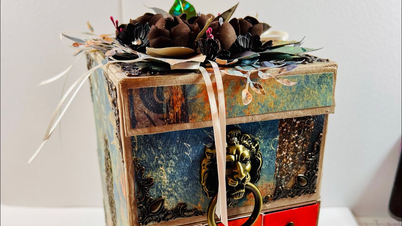 Decorating my new drawer / chest gift box Safari style!