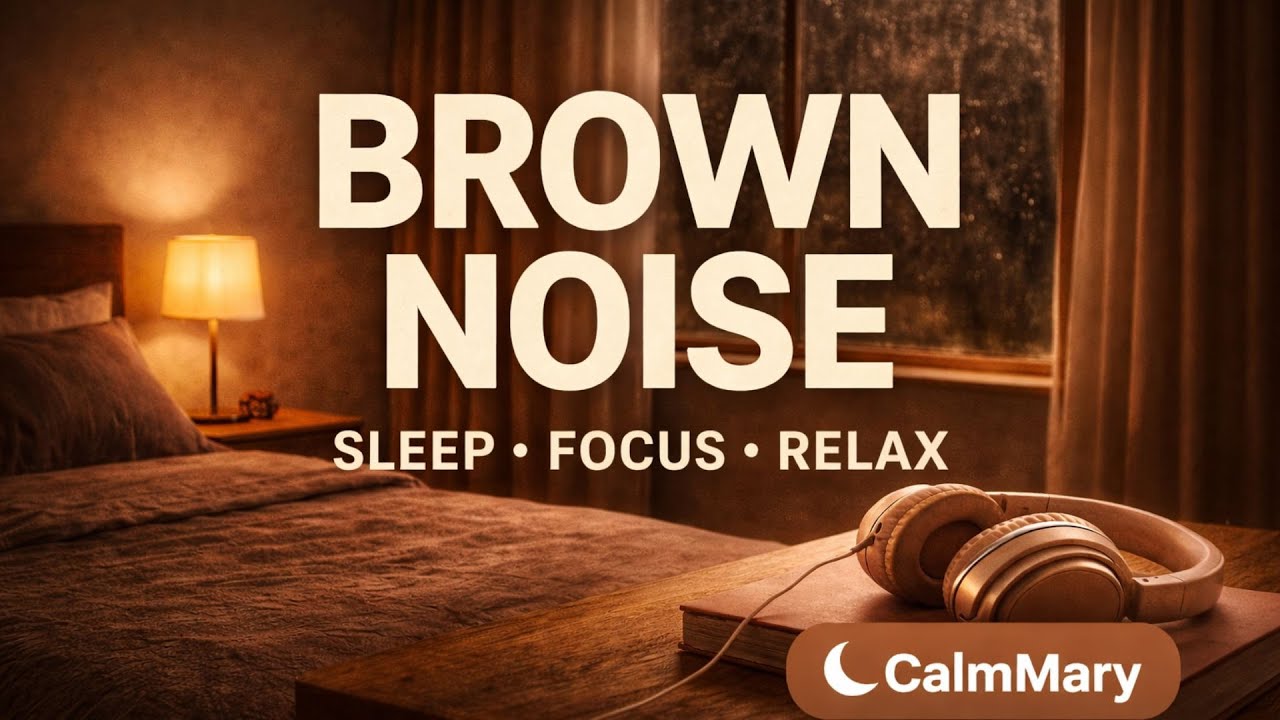 Deep Brown Noise 🌑 Sleep Instantly & Calm Your Mind | CalmMary