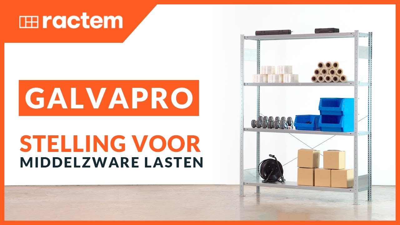 GalvaPro metalen stelling voor middelzware lasten