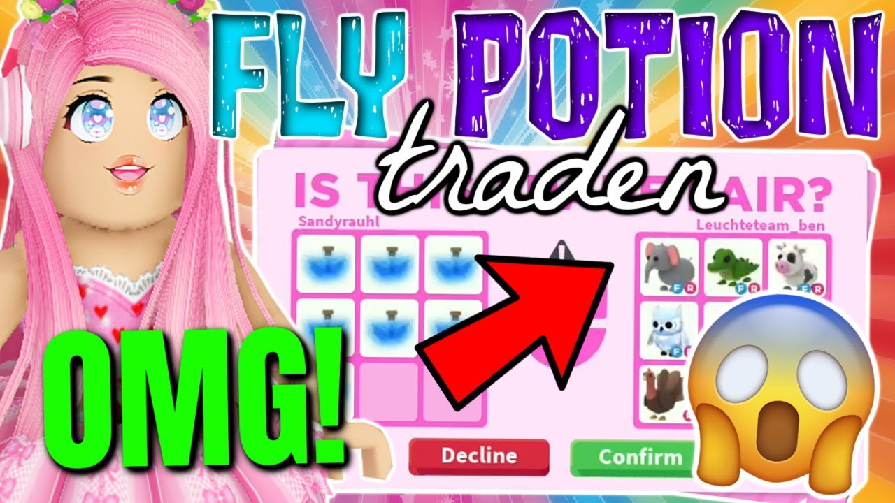 Ich TRADE nur FLY POTIONS 🧪✅ in Adopt Me! (ich sag nur OMG! 😱) Roblox [DEUTSCH]