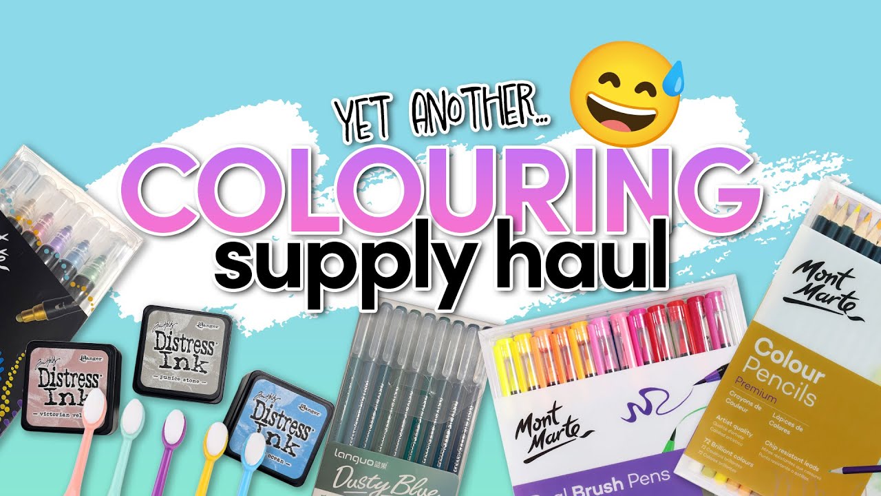 A Quick Colouring Supply Haul 😅 | Inks, brushes and more!