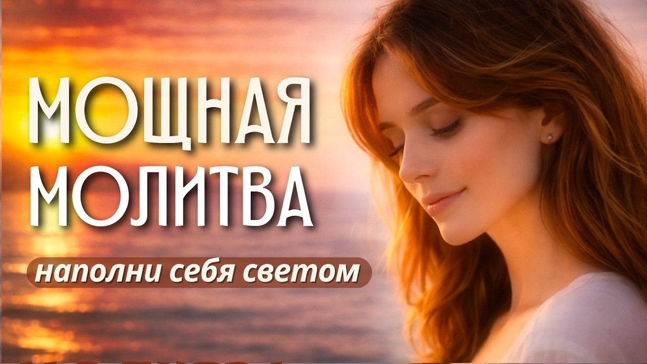 КОГДА НУЖНА СИЛА - молитва-благодарность. Слушай, когда трудно. 4К