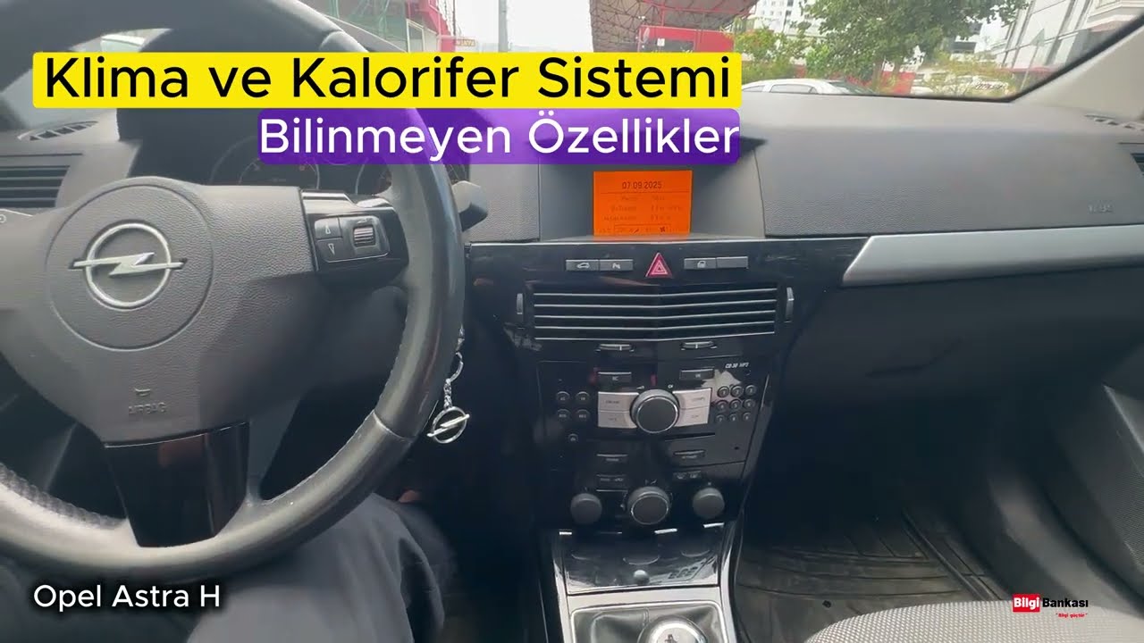 Opel Astra H Klima ve Havalandırma Kullanımı / Detaylı Anlatım