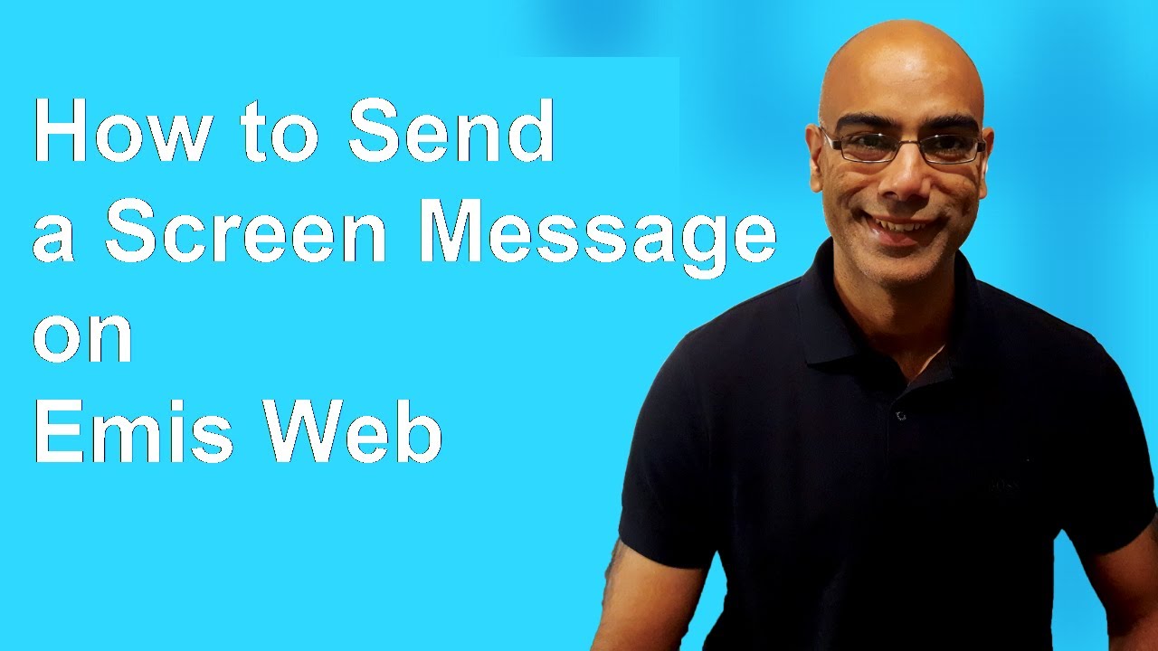 Best Way to Send a Emis Screen Message in 60s #shorts