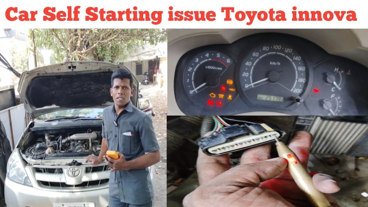 Car Toyota innova Self Starting issue Easy Fix