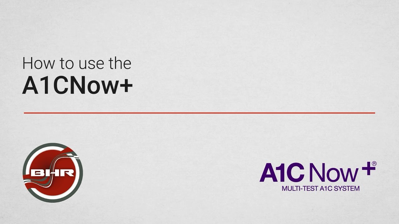 BHR A1CNow+ Demo (Official UK Suppliers)
