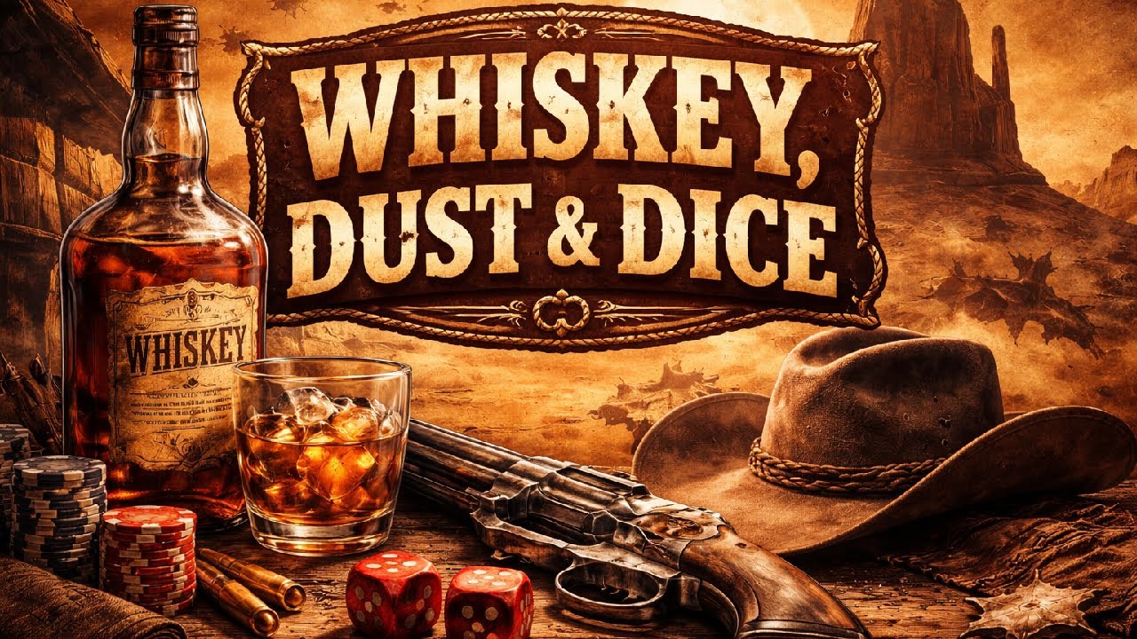 Whiskey, Dust & Dice – Western Tavern Vibes