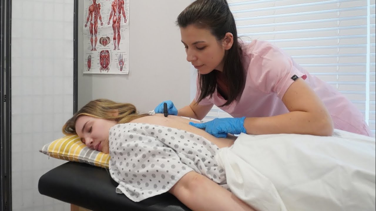 ASMR Real Person Back Exam | Skin Check, Back Measuring, Chiropractic Adjustments & Real Cracks