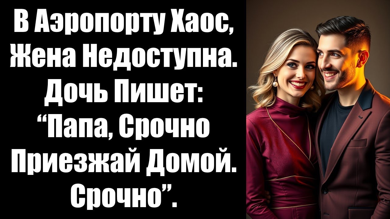В аэропорту хаос, жена недоступна. Дочь пишет: “Папа, срочно приезжай домой. Срочно”.#браквдании