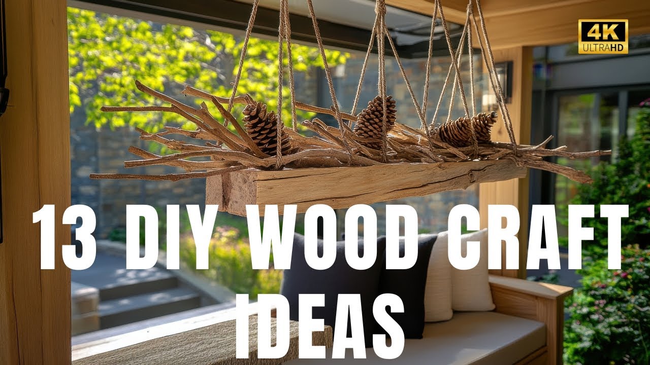 🪵 13 DIY Wood Craft Ideas | Turn Fallen Branches into Beautiful Garden Decor
