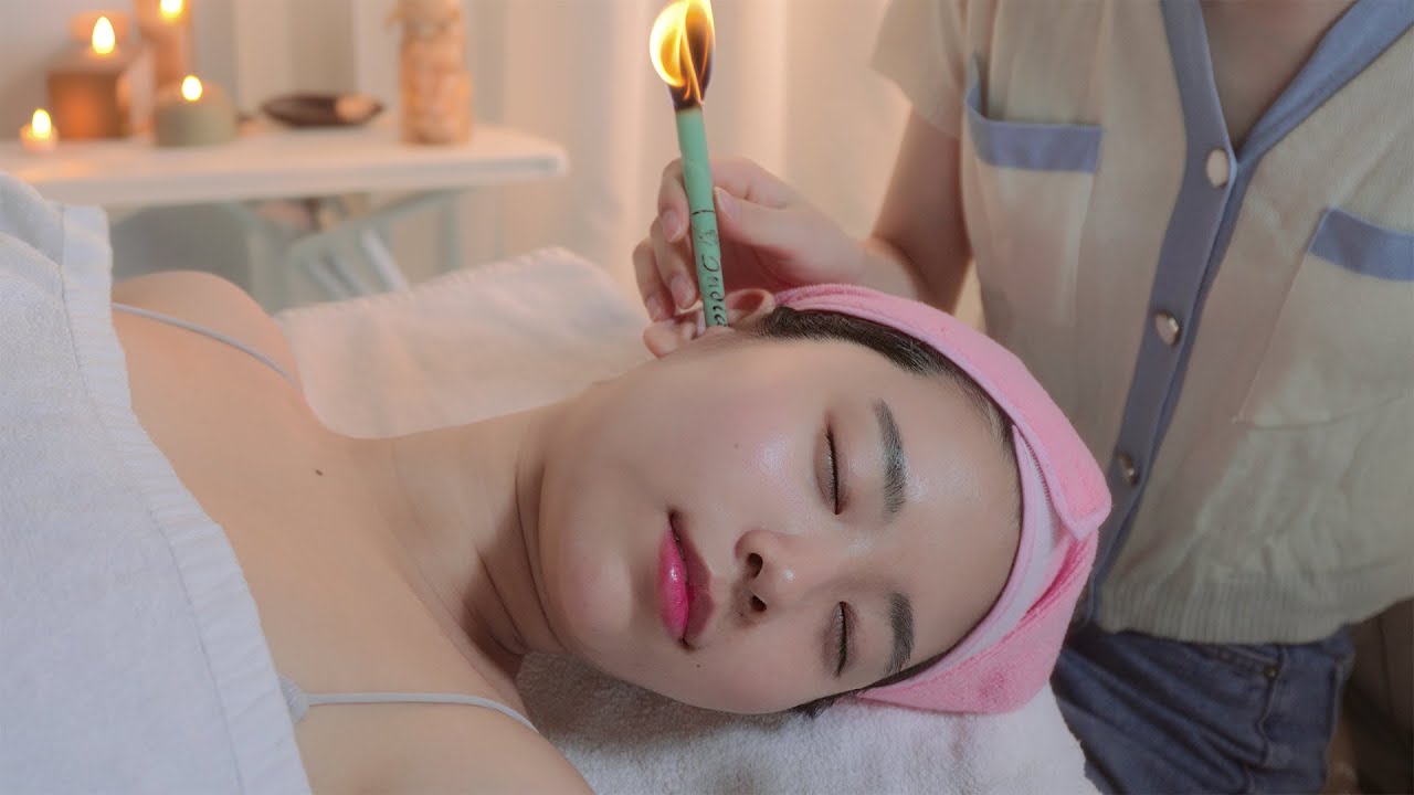ASMR уши тают! Настоящий массаж ушей | (ACMP)Масло, ушная свеча, гуаша, сухой массаж |