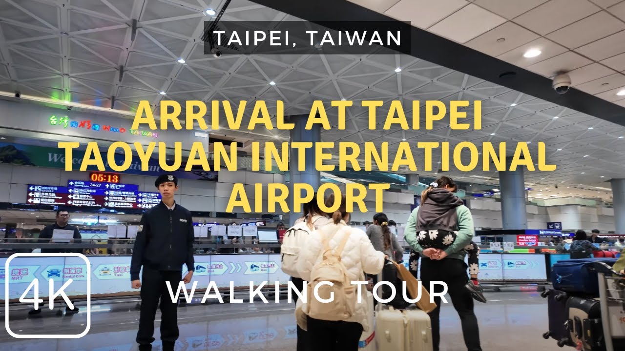 Taipei Taoyuan International Airport (TPE) Arrival | Walking Tour, Taiwan 2025