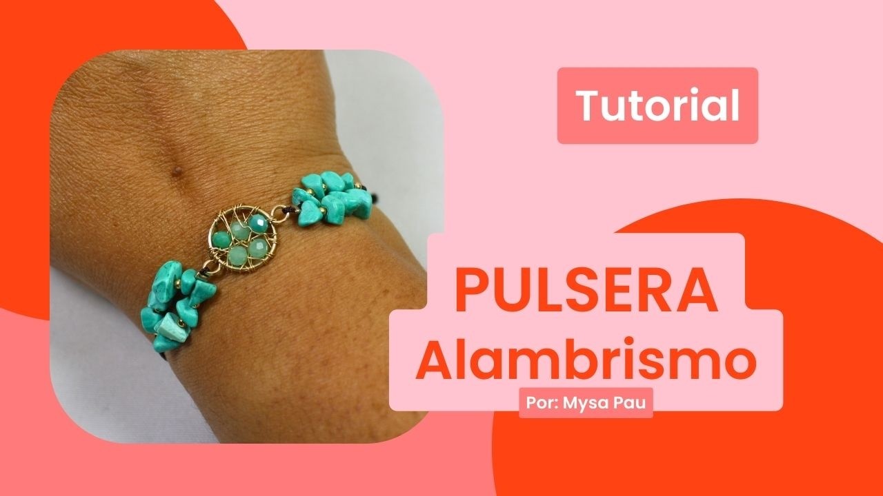 Aprende a hacer una pulsera de alambrismo con hilo ✨ fácil, vistosa y muy lucidora