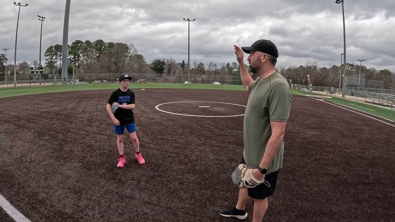 Pitching with coach Dusty. #3 Step/10 throws 2/18/26