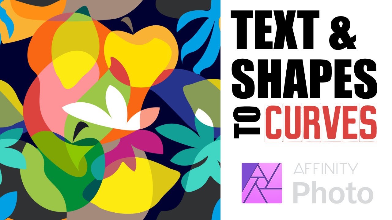 How to Convert Text & Shapes to Curves in Affinity Photo