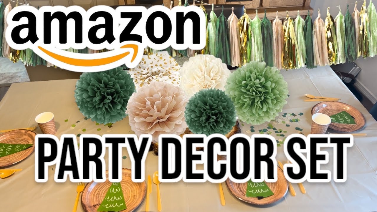 AMAZON Party Decor Set Review | AOBKIAT