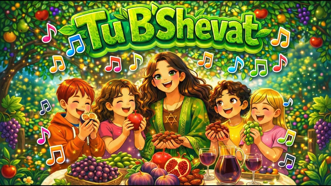Morah Gabi e os Talmidim | Tu Bi’Shevat – A Festa das Árvores | Clipe animado infantil