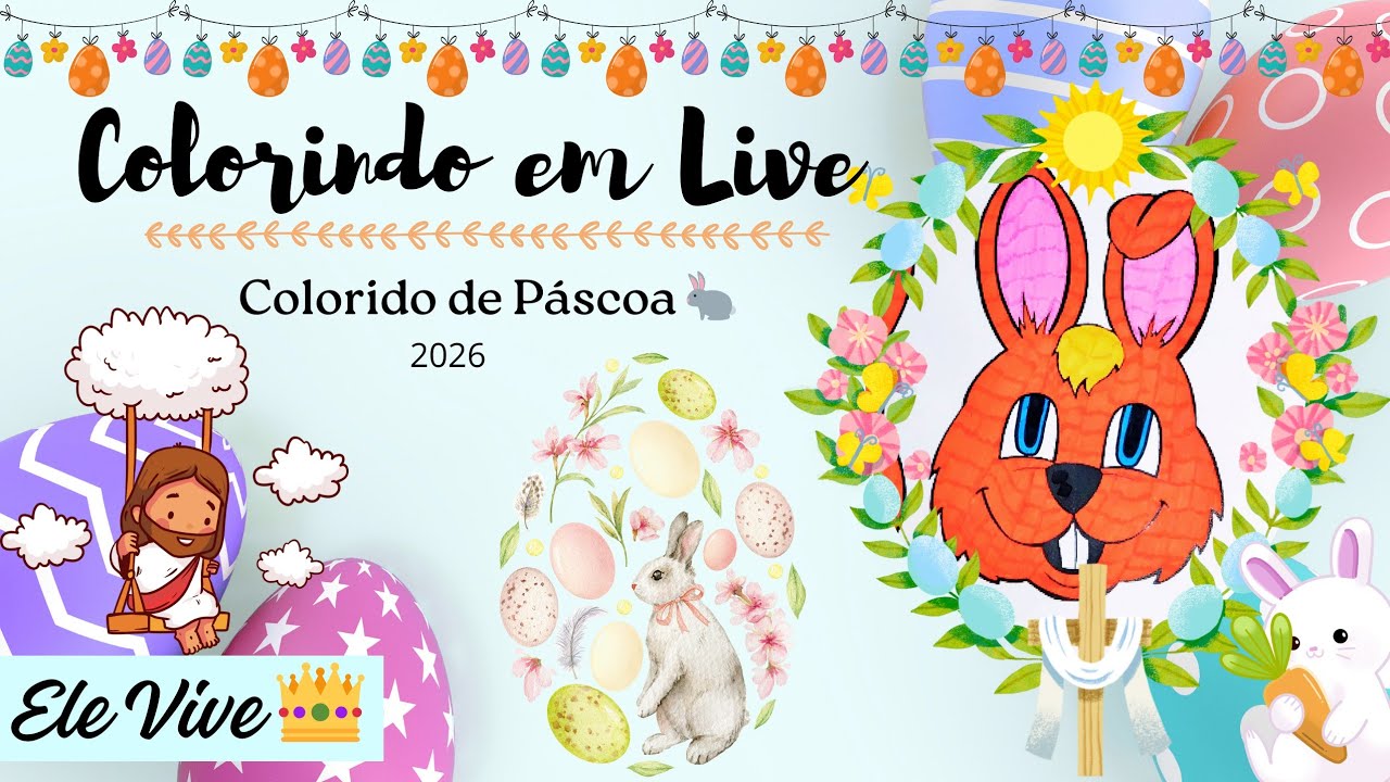 Coloreando o dia está ao vivo!