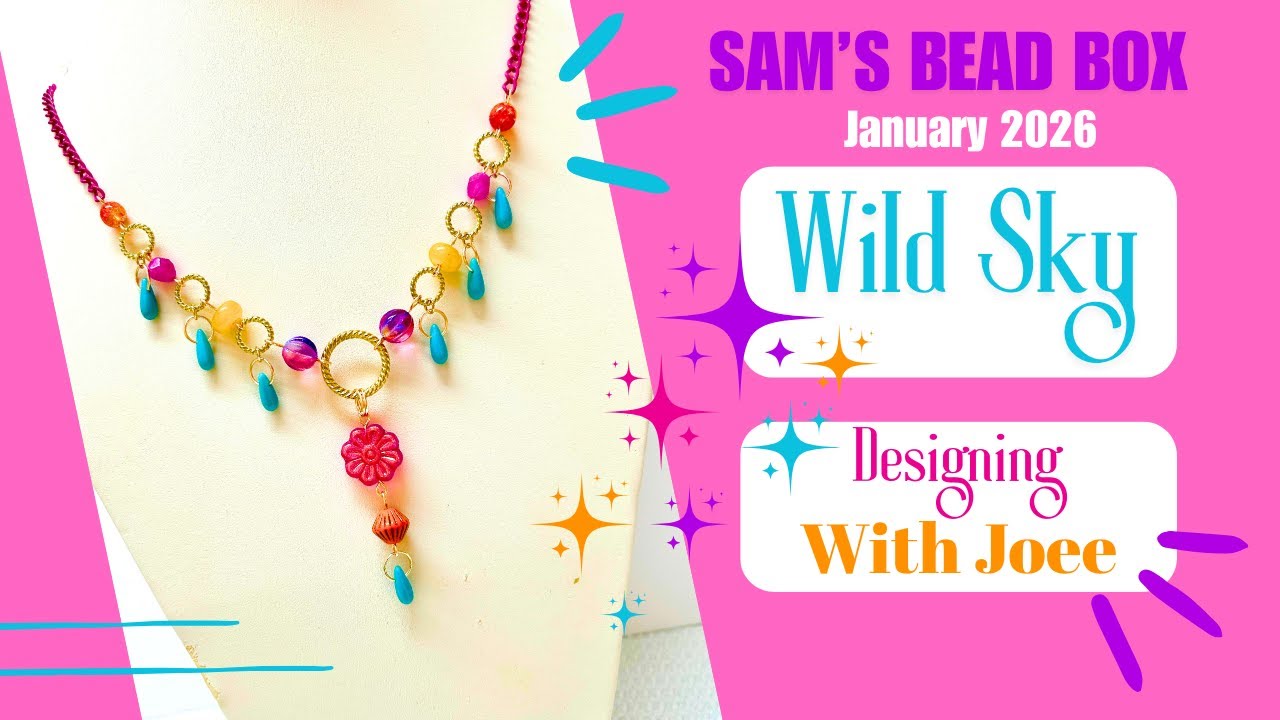 Gemstone & Czech Necklace | Sam's Bead Box Wild Sky