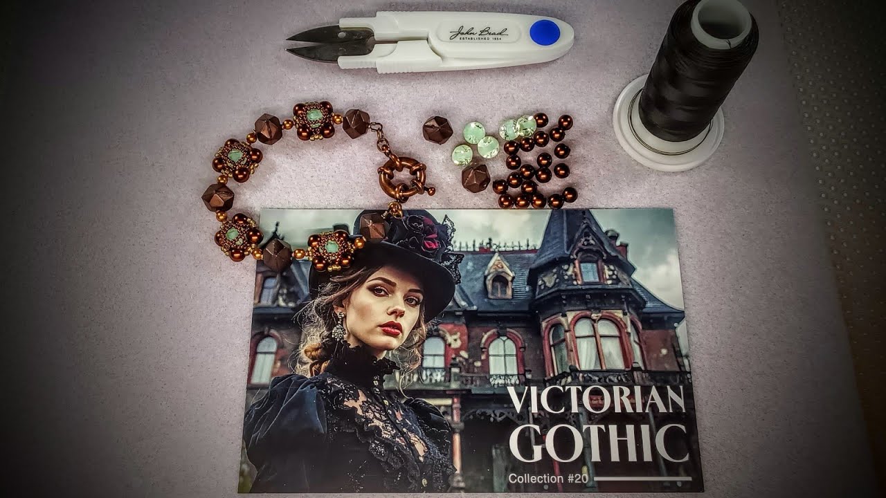 Gothic Bracelet Tutorial with John Bead Curiosities Box Victorian Gothic #20 