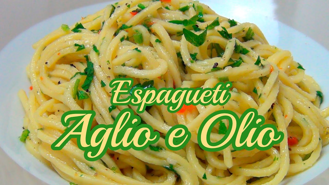 PASTA AGLIO E OLIO RÁPIDO Y FÁCIL | RECETA ITALIANA | PASO PASO