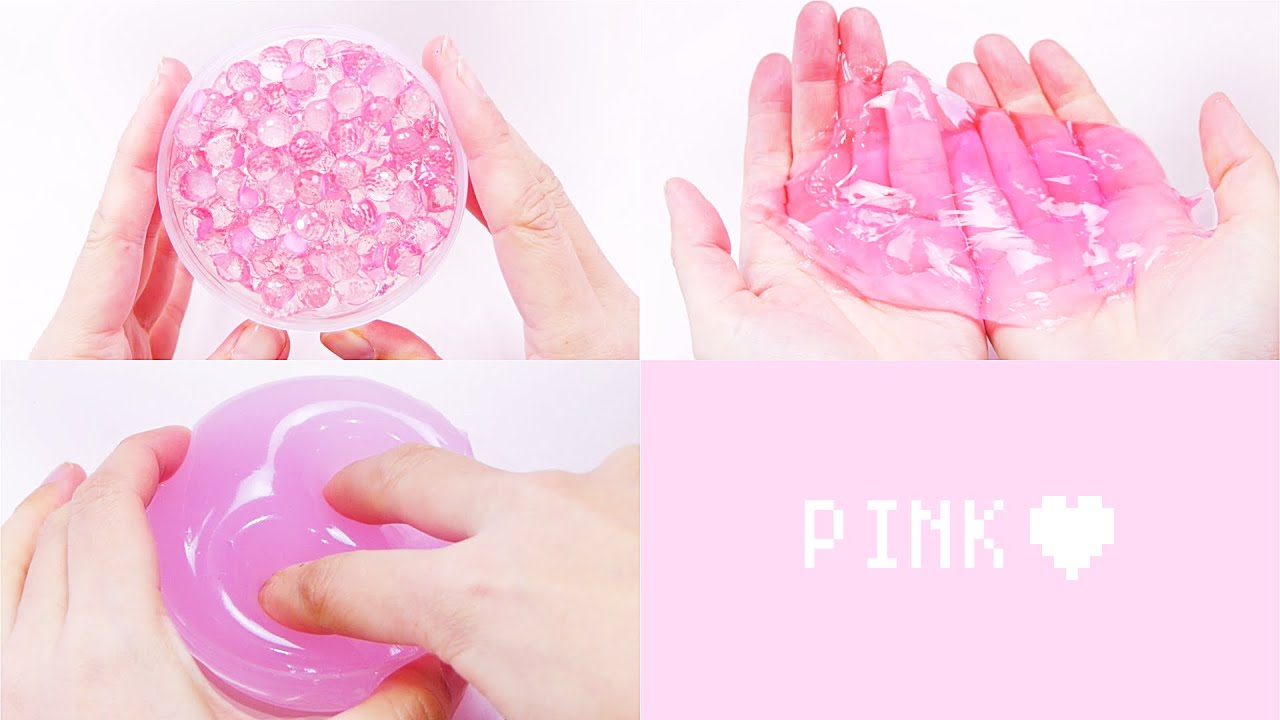 【ASMR】PINK SLIME🦩 3種類のピンクスライム【音フェチ】
