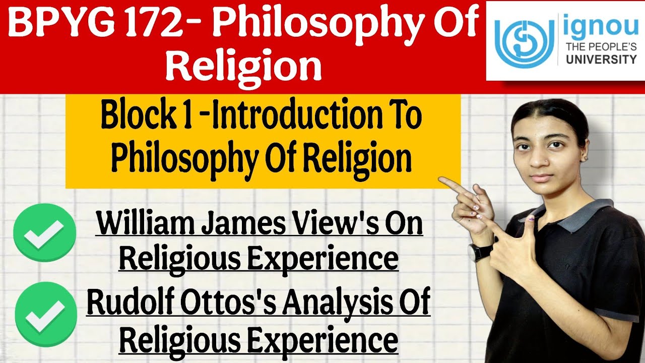 BPYG 172| Unit 5- Religious Experience| Ignou classes by Nisha| IGNOU