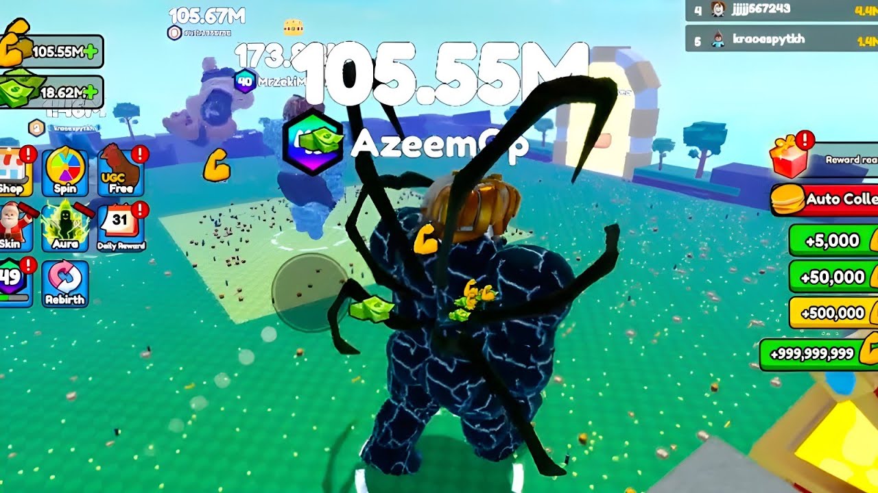 Eat Pizza to Grow - Becoming GIGACHAD with 105.57M Points in Roblox 