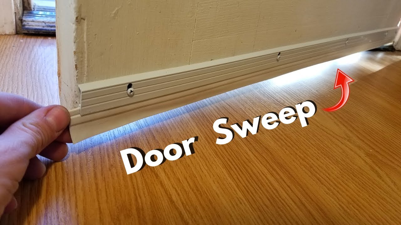 Installing a Door Sweep. Seal Gap, Keep Drafts & Bugs Out! -Jonny DIY