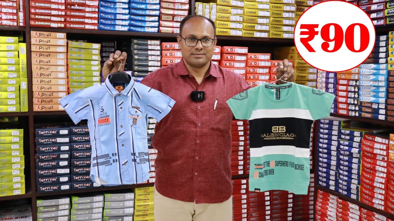 मात्र ₹90/- से ! Nagpur wholesale shirt t-shirt market / kids T-shirt And Shirt Wholesaler In Nagpur