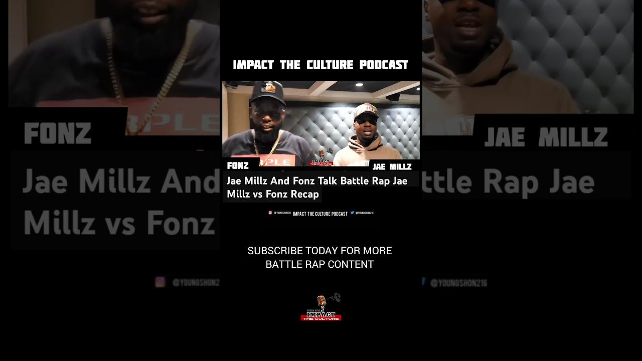 Jae Millz And Fonz Talk Battle Rap 🔥🔥🔥 