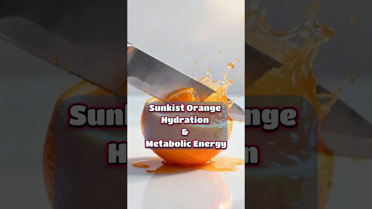 Sunkist Orange Digestion: Hydration & Metabolic Energy Explained | 3D Medical Animation