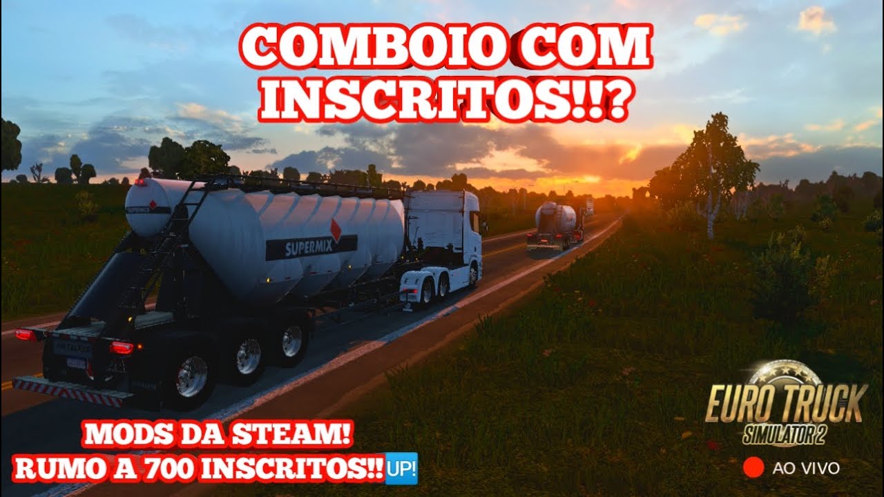 LIVE - EURO TRUCK SIMULATOR 2 MULTIPLAYER - COMBOIO COM INSCRITOS!!