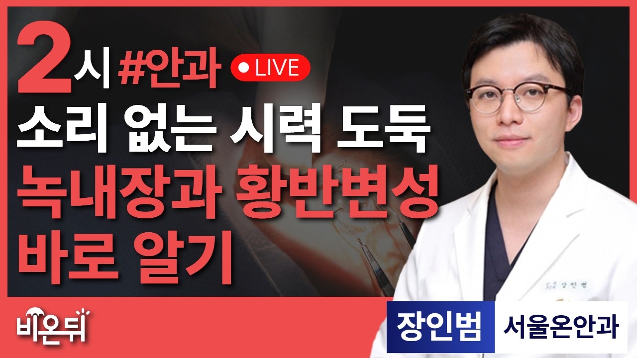 소리없는 시력도둑, 녹내장과 황반변성 바로알기 / 서울온안과 장인범